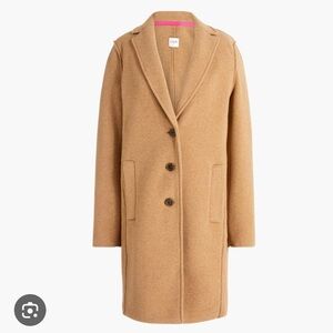 JCrew Factory Daphne boiled wool blend coat